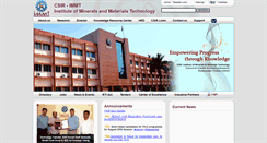 Desktop Screenshot of immt.res.in